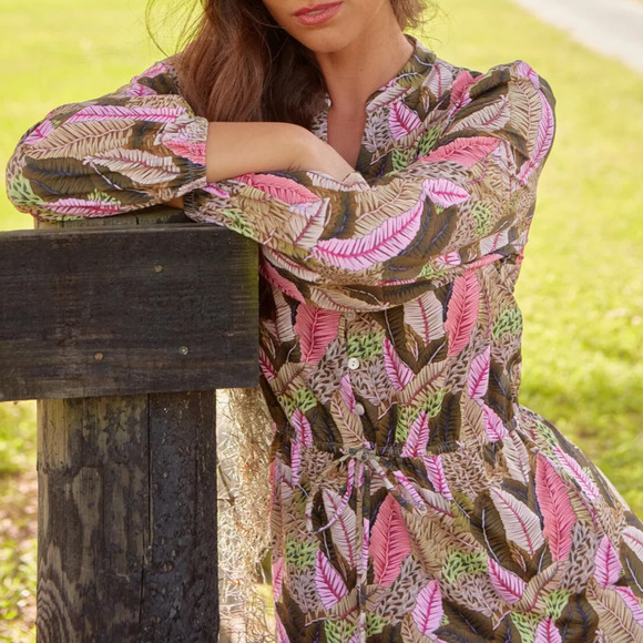 CABANA LIFE Myers Button Down Maxi Dress With UPF 50+-Size Small -NWT - Picture 5 of 12